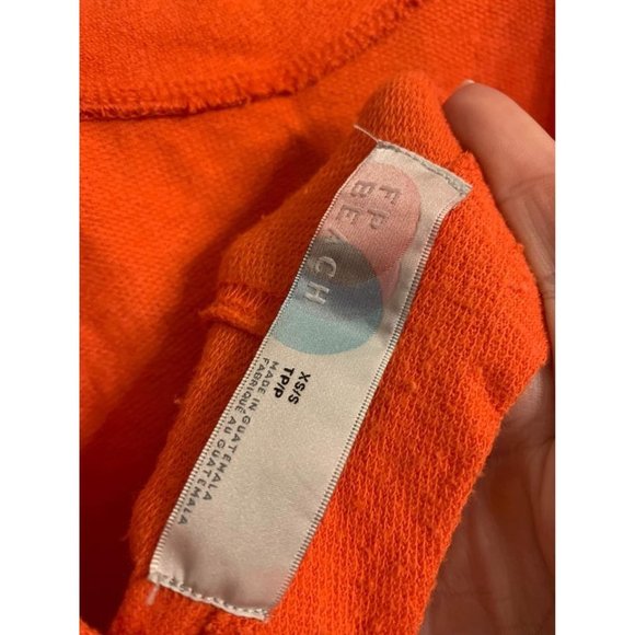 Free People Beach Poppy Beatnik Tunic Womens XS Top, Orange (bin KE) - Picture 7 of 7